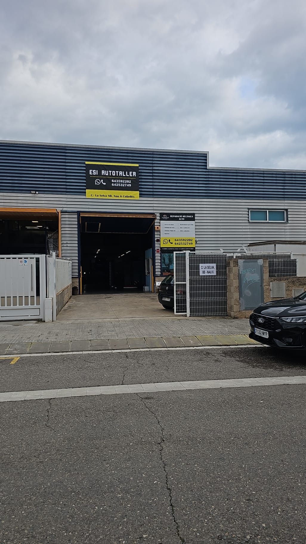 Fachada ESI Autotaller — Cubelles